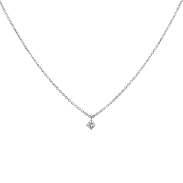 collier diamant 0.10ct h si 41 - 43 - 45 cm 14K witgoud