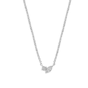 collier diamant 0.14ct h si 41 - 43 - 45 cm 14K witgoud