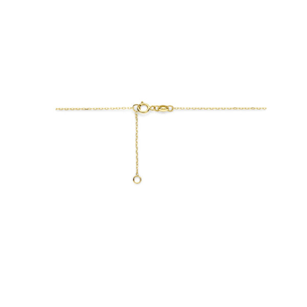 collier diamant 0.14ct h si 42 - 45 cm 18K geelgoud - Afbeelding 3