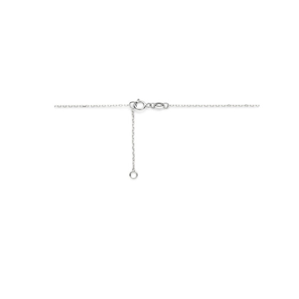 collier diamant 0.14ct h si 42 - 45 cm 18K witgoud - Afbeelding 3