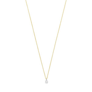 collier diamant 40 – 42 – 44 cm 0.10ct g si 18K geelgoud