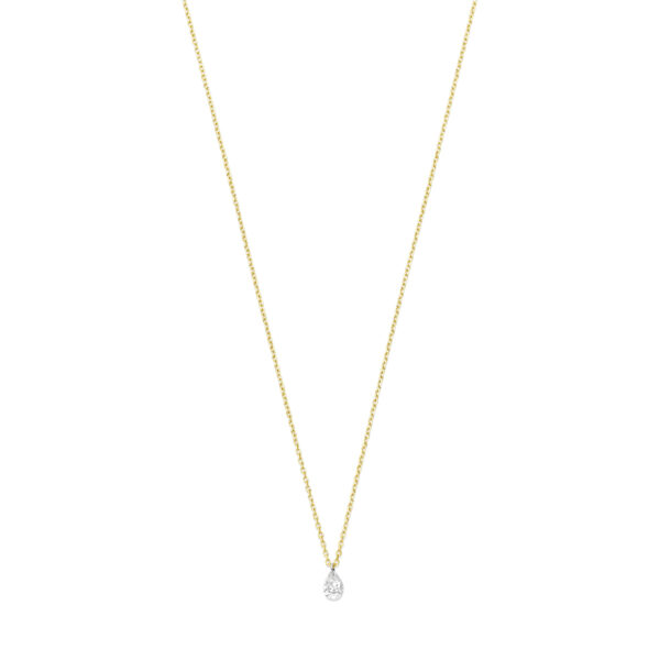 collier diamant 40 – 42 – 44 cm 0.10ct g si 18K geelgoud