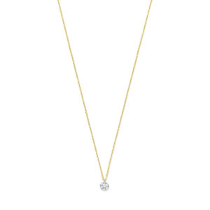 collier diamant 40 – 42 – 44 cm 0.20ct g si 18K geelgoud