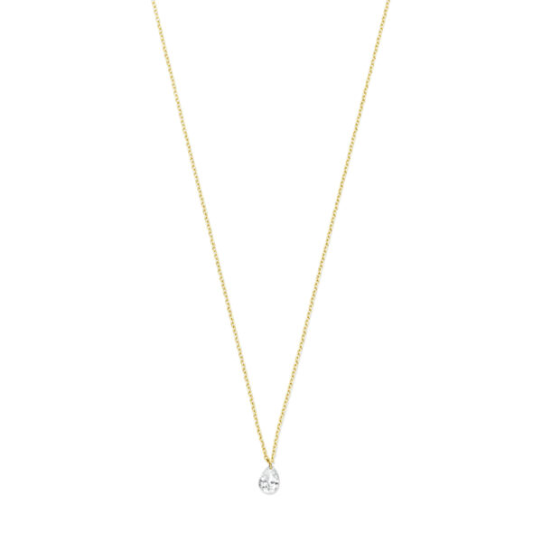 collier diamant 40 – 42 – 44 cm 0.20ct g si 18K geelgoud