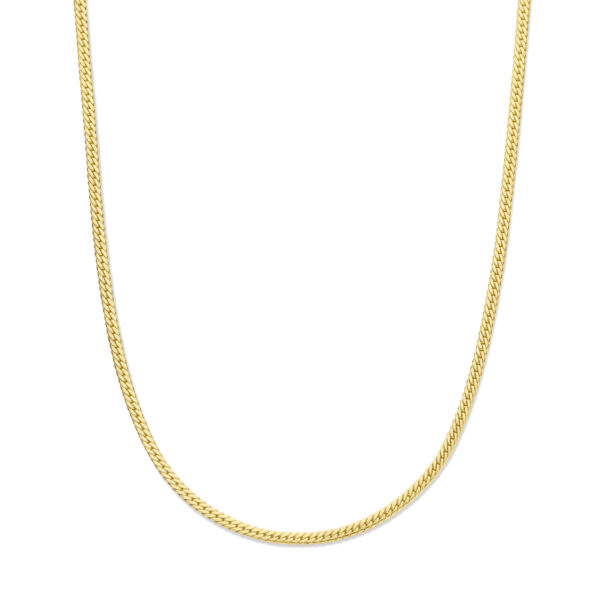 collier gourmette 3,4 mm 43 cm 14K geelgoud