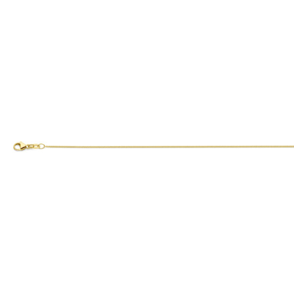 collier gourmette 4-zijdes geslepen 1,0 mm 41 - 43 - 45 cm 18K geelgoud - Afbeelding 3