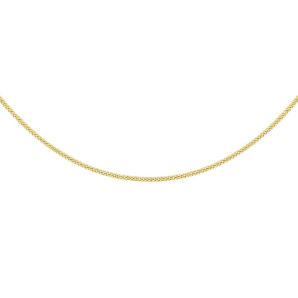 collier gourmette 4-zijdes geslepen 1,2 mm 41 + 4 cm 3 micron zilver verguld (geel) - Afbeelding 3