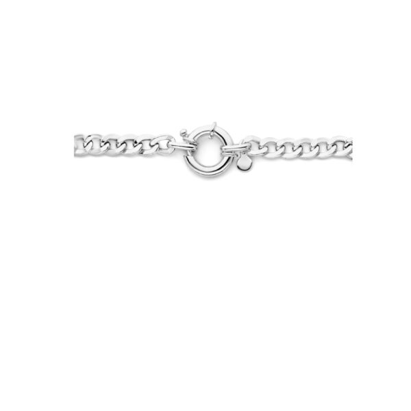 collier gourmette 4-zijdes geslepen 6,0 mm 42 cm met groot springslot zilver gerhodineerd - Afbeelding 3