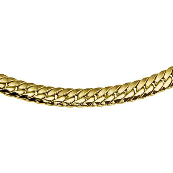 collier gourmette 6,5 mm 45 cm 14K geelgoud