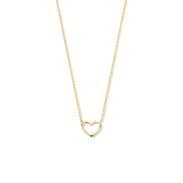 collier hart 0,8 mm 40 - 42 - 44 cm 14K geelgoud