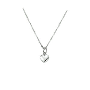 collier hart 1,3 mm 41 + 4 cm zilver gerhodineerd