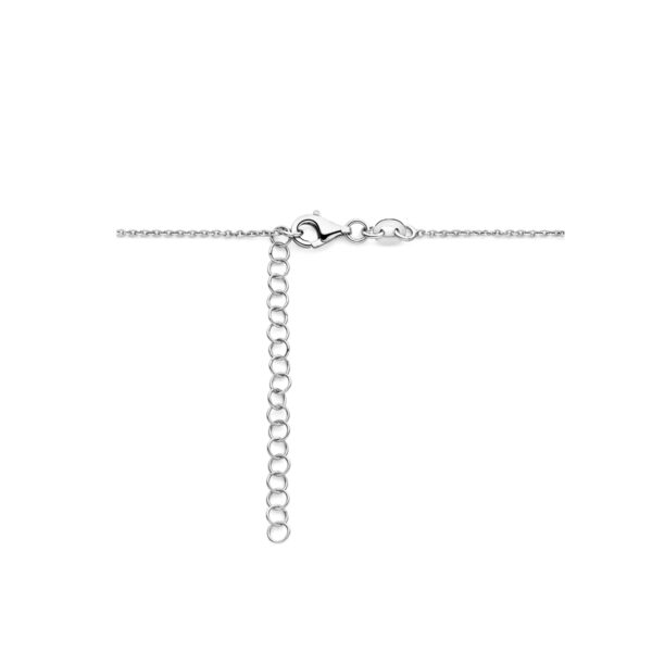collier hart 1,5 mm 40 + 5 cm zilver gerhodineerd - Afbeelding 3