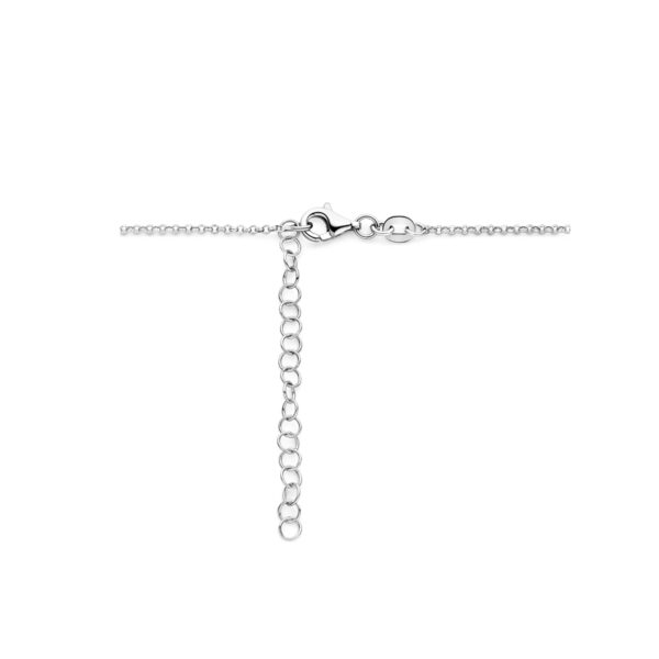 collier hart 1,5 mm 42 + 5 cm zilver gerhodineerd - Afbeelding 3