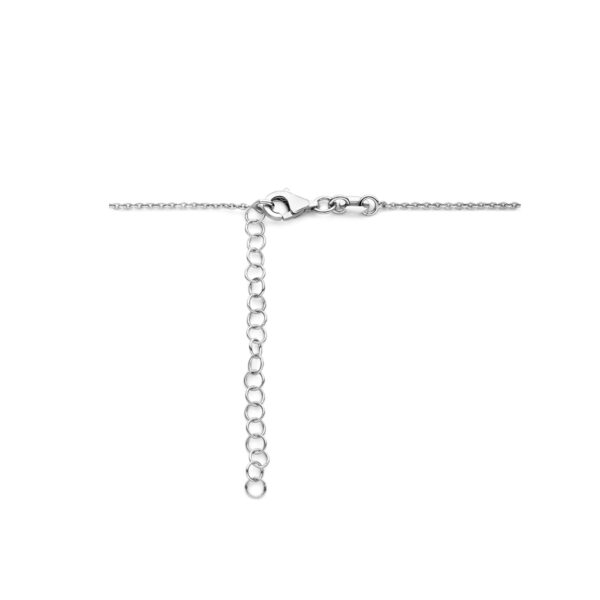 collier hart 1,5 mm 42 + 5 cm zilver gerhodineerd - Afbeelding 3