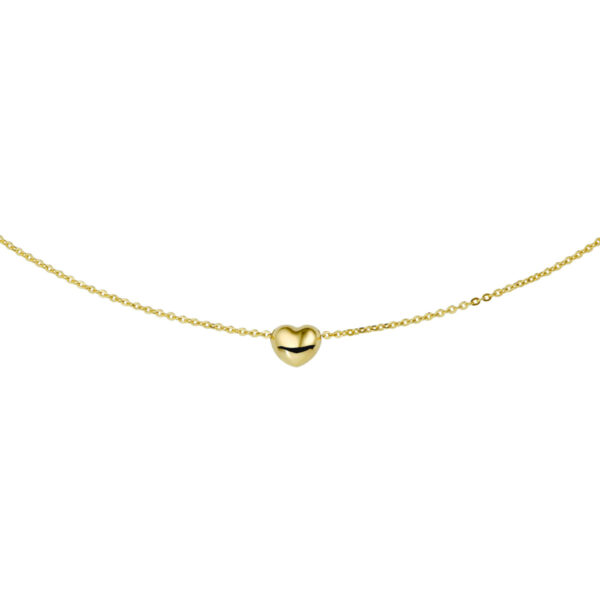 collier hart 38 - 40 cm 14K geelgoud
