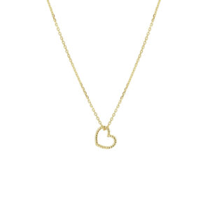 collier hart 40 - 42 - 44 cm 14K geelgoud