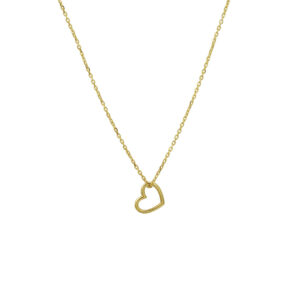 collier hart 40 - 42 - 44 cm 14K geelgoud