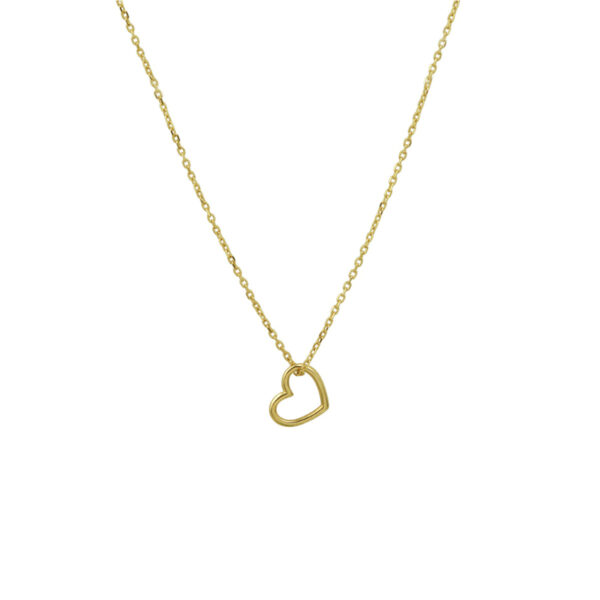 collier hart 40 - 42 - 44 cm 14K geelgoud