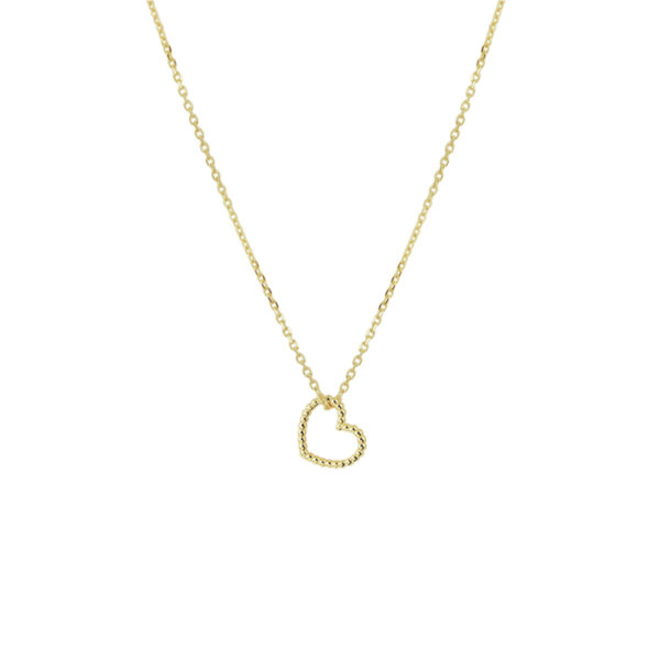 collier hart 40 - 42 - 44 cm 14K geelgoud
