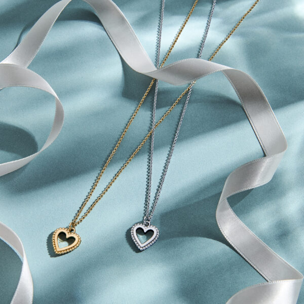 collier hart 41 + 4 cm zilver gerhodineerd - Afbeelding 5