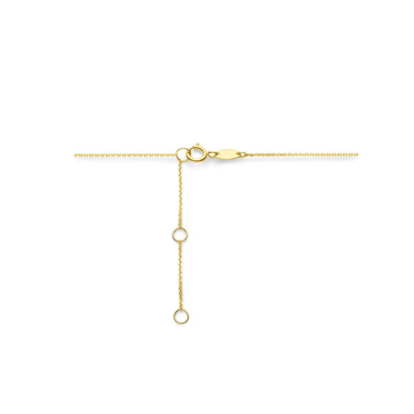 collier hart 41 - 43 - 45 cm 14K geelgoud - Afbeelding 3