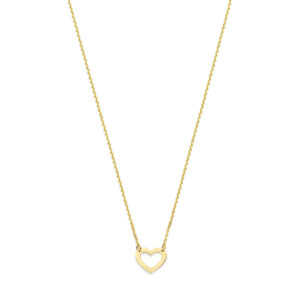 collier hart 41 - 43 - 45 cm 14K geelgoud