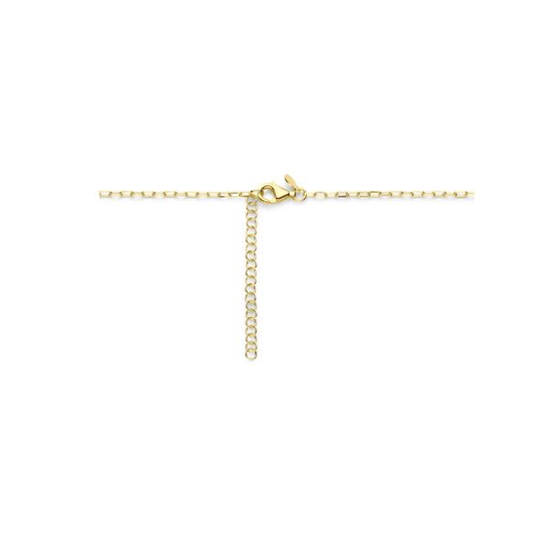 collier hart 41 + 5 cm 3 micron zilver verguld (geel) - Afbeelding 3