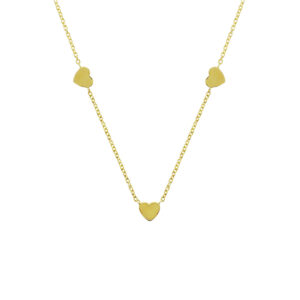 collier hart 42 - 44 cm 14K geelgoud