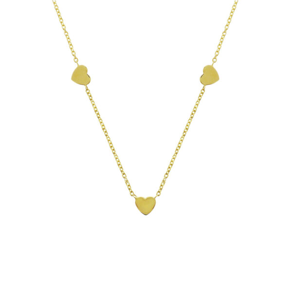 collier hart 42 - 44 cm 14K geelgoud