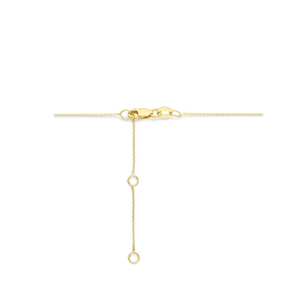 collier hart diamant  40 – 42 – 44 cm 0.20ct g si 18K geelgoud - Afbeelding 3