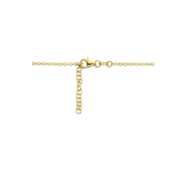 collier hart en infinity 42 + 3 cm 3 micron zilver verguld (geel) - Afbeelding 3