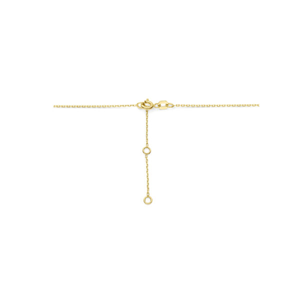 collier hart en zirkonia 1,0 mm 40 - 42 - 44 cm 14K geelgoud - Afbeelding 3