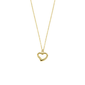 collier hartje 40 - 42 cm 14K geelgoud