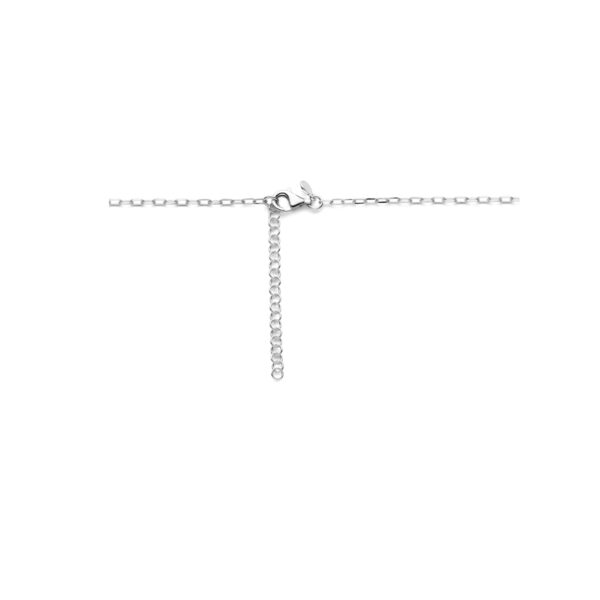 collier hartje 41 + 5 cm zilver gerhodineerd - Afbeelding 3