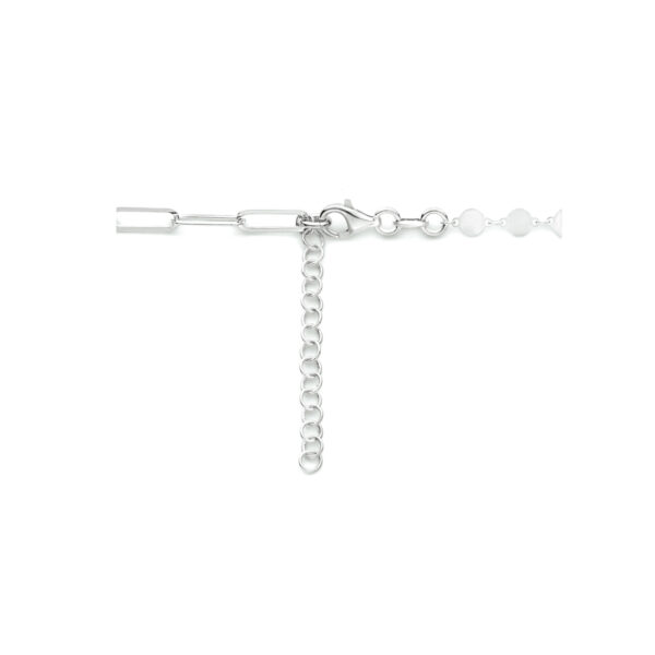 collier hartjes 40 + 4 cm zilver gerhodineerd - Afbeelding 3