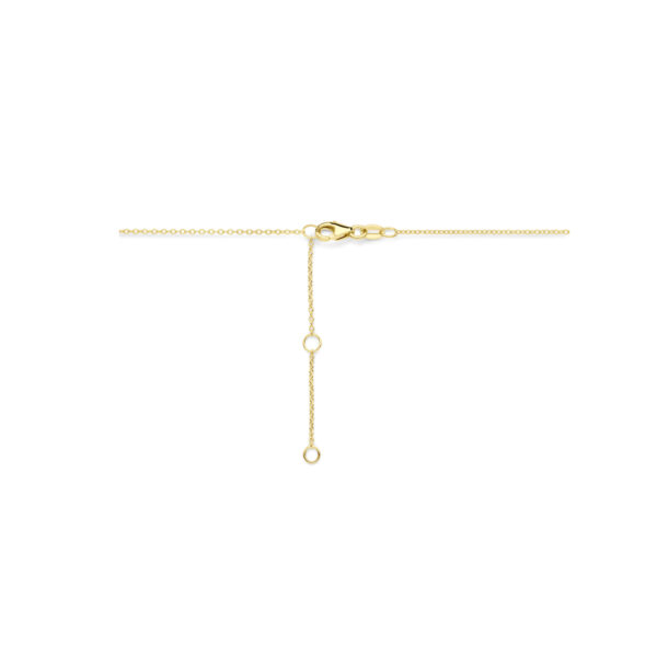 collier hartjes diamant 0.04ct h si 41 - 43 - 45 cm 14K geelgoud - Afbeelding 3