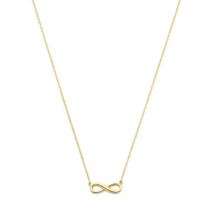 collier infinity  41 + 2 cm 14K geelgoud