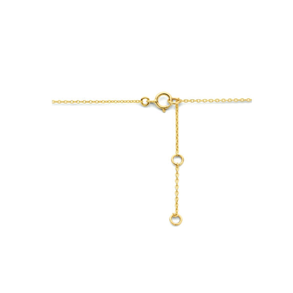 collier infinity en bolletjes 40 - 42 - 44 cm 14K geelgoud - Afbeelding 3