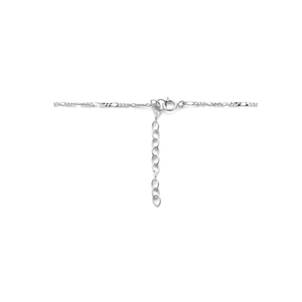 collier infinity zirkonia 41 + 4 cm zilver gerhodineerd - Afbeelding 3
