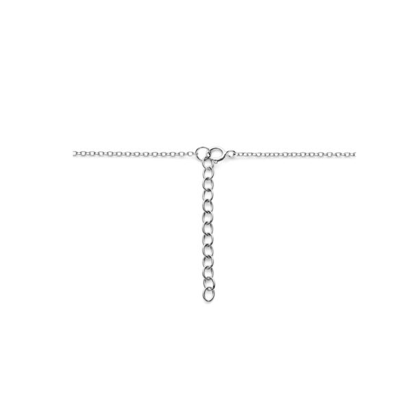 collier infinity zirkonia 41 + 4 cm zilver gerhodineerd - Afbeelding 3