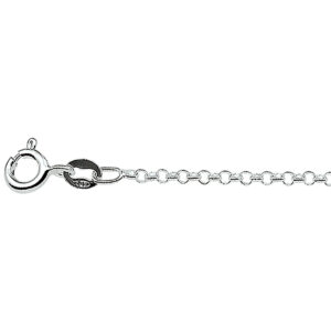 collier jasseron 2,0 mm zilver wit