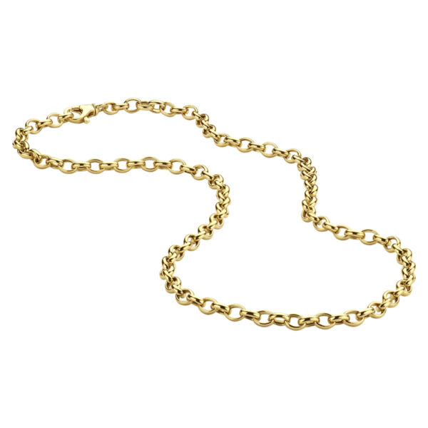 collier jasseron 4,3 mm 45 cm 14K geelgoud - Afbeelding 3