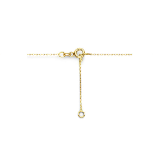 collier klavertje 0,7 mm 42 - 45 cm 14K geelgoud - Afbeelding 3