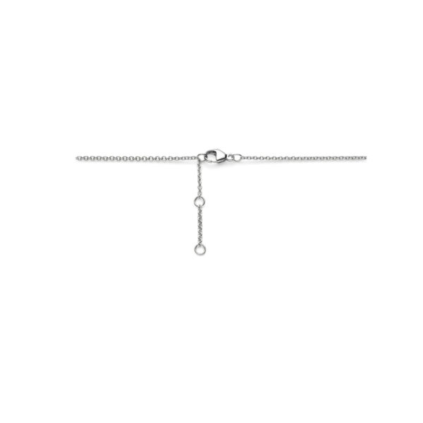 collier kleurstenen 42 - 43,5 - 45 cm zilver gerhodineerd - Afbeelding 3
