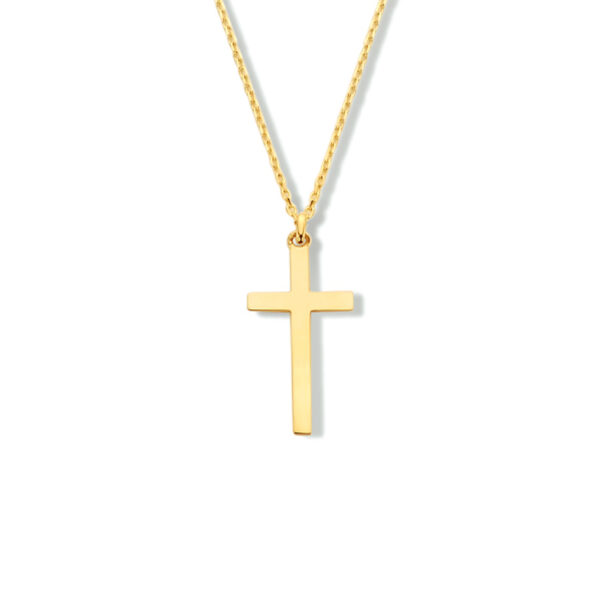 collier kruis 40 - 42 - 44 cm 14K geelgoud