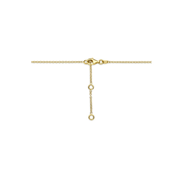 collier london blue en blauw topaas 7 mm 41 - 43 - 45 cm 18K geelgoud - Afbeelding 3