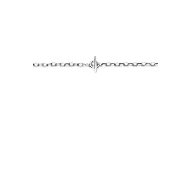 collier marine 5 mm 42 cm kapittelslot zilver gerhodineerd - Afbeelding 3