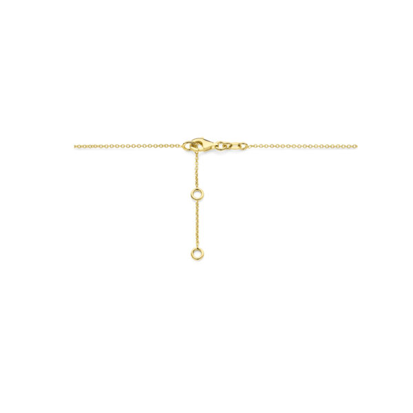 collier met london blue kwarts 41 - 43 - 45 cm 14K geelgoud - Afbeelding 3