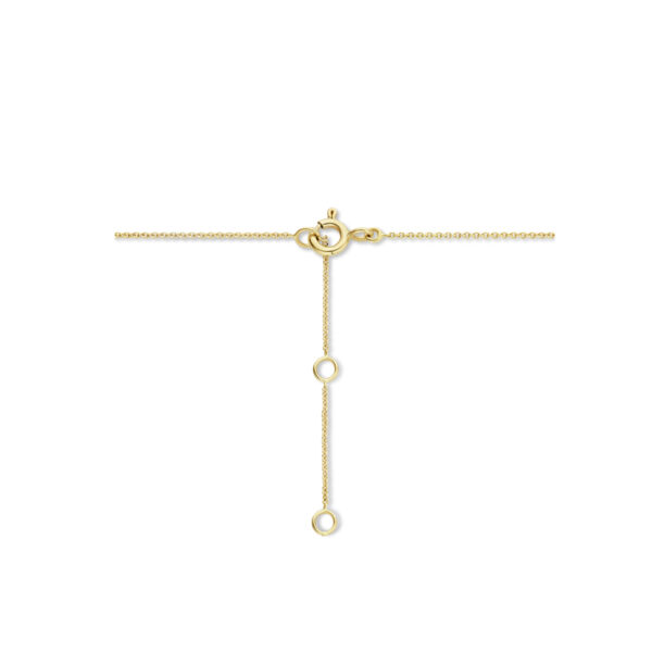 collier natuurlijke kleurstenen 41 - 43 - 45 cm 14K geelgoud - Afbeelding 3