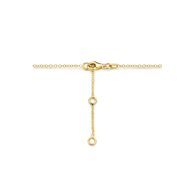 collier natuurlijke kleurstenen 41 – 43 – 45 cm 14K geelgoud - Afbeelding 3